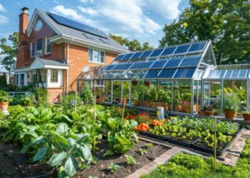 The custom-built, eco-friendly greenhouse of a Suburban Colonial home ...