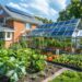 The custom-built, eco-friendly greenhouse of a Suburban Colonial home ...